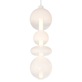 Lampa wisząca LED DAPHNE WHITE 36W 3000K złoty MiLAGRO