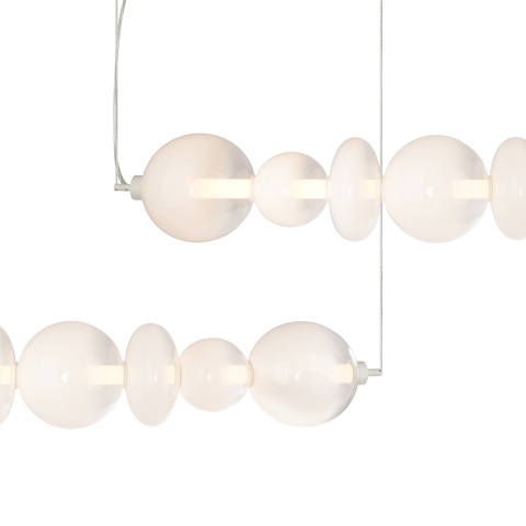 Lampa wisząca LED DAPHNE WHITE 40W 3000K złoty – ML0864