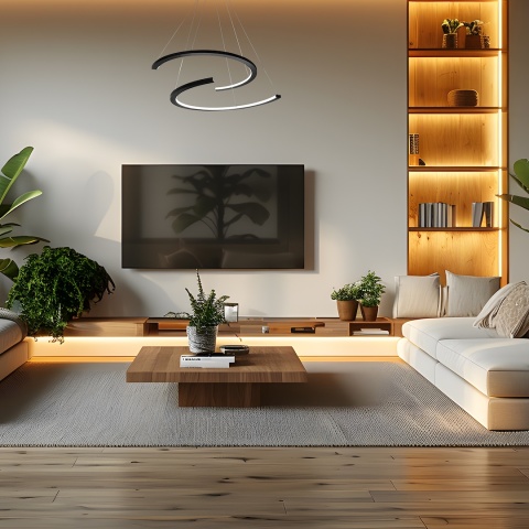 Lampa wisząca DOUBLEMOON - zwis 30W LED 4000K czarna 60 cm Milagro