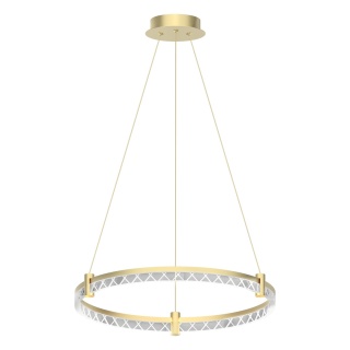 Lampa wisząca ELEGANCE - zwis 36W LED 4000K złota 60 cm Milagro