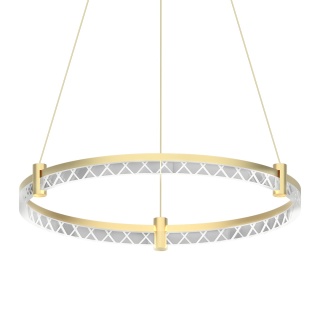 Lampa wisząca ELEGANCE - zwis 36W LED 4000K złota 60 cm Milagro