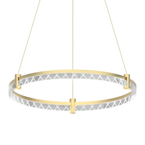 Lampa wisząca ELEGANCE - zwis 36W LED 4000K złota 60 cm Milagro