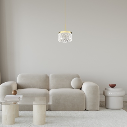 Lampa wisząca LED ELEGANCE 9W 4000K złoty – ML0995