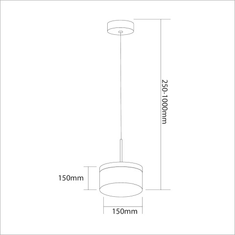 Lampa wisząca LED ELEGANCE 9W 4000K złoty – ML0995