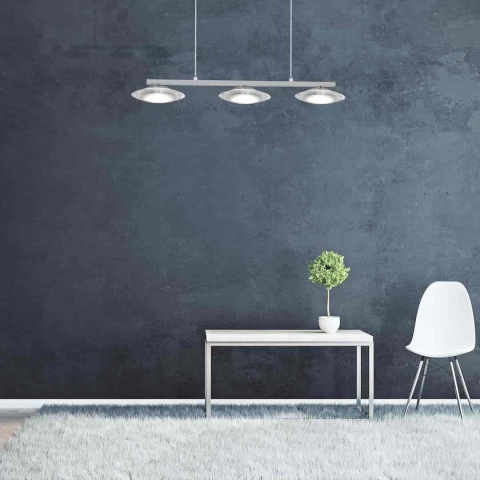 Lampa wisząca ELLIPSE - zwis 15W LED 4000K chromowana 50 cm Milagro