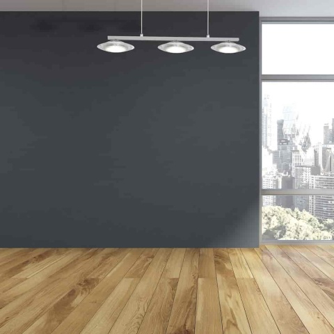 Lampa wisząca ELLIPSE - zwis 15W LED 4000K chromowana 50 cm Milagro