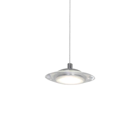 Lampa wisząca ELLIPSE - zwis 25W LED 4000K chromowana 80 cm Milagro