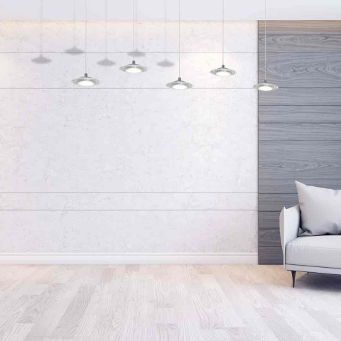 Lampa wisząca ELLIPSE - zwis 25W LED 4000K chromowana 80 cm Milagro
