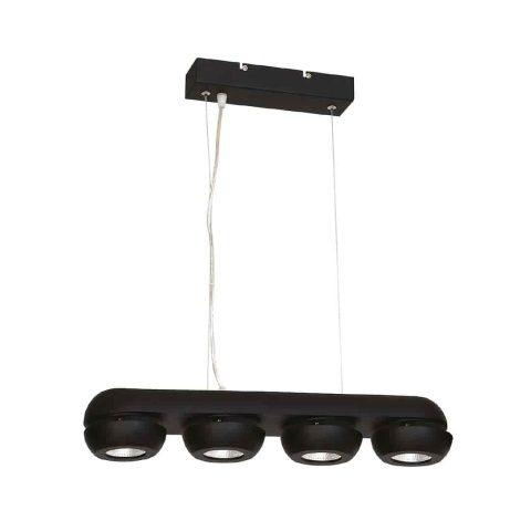 Lampa wisząca FLARE - zwis 40W LED 3000K czarna 53 cm Milagro