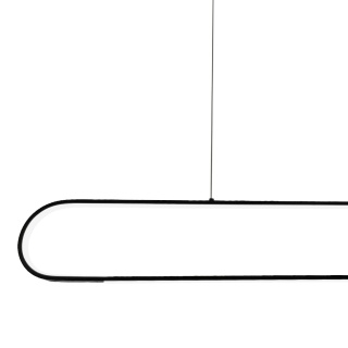 Lampa wisząca FRAME - zwis 42W LED 4000K czarna 100 cm Milagro