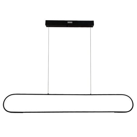 Lampa wisząca FRAME - zwis 42W LED 4000K czarna 100 cm Milagro