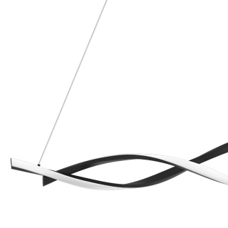 Lampa wisząca LED GRANT 38W 4000K czarny MiLAGRO