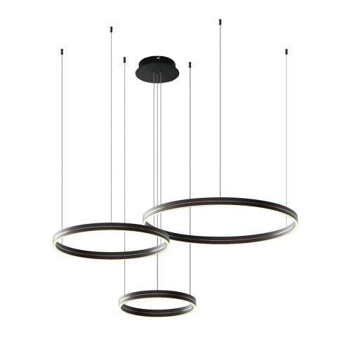 Lampa wisząca GRAVITY - zwis 108W LED 4000K czarno-złota 120 cm Milagro