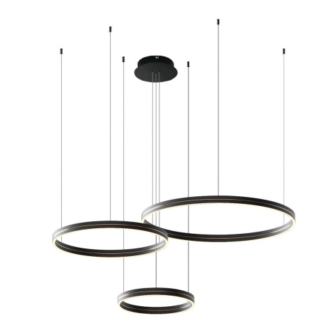 Lampa wisząca GRAVITY - zwis 108W LED 4000K czarno-złota 120 cm Milagro