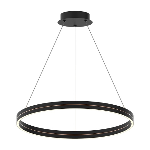 Lampa wisząca GRAVITY - zwis 36W LED 4000K czarno-złota 40 cm Milagro