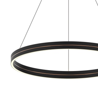 Lampa wisząca GRAVITY - zwis 36W LED 4000K czarno-złota 40 cm Milagro