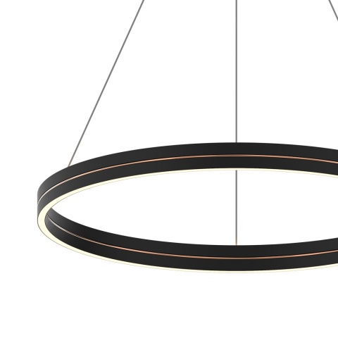 Lampa wisząca GRAVITY - zwis 36W LED 4000K czarno-złota 40 cm Milagro