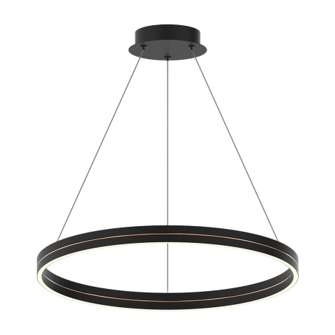 Lampa wisząca GRAVITY - zwis 36W LED 4000K czarno-złota 40 cm Milagro