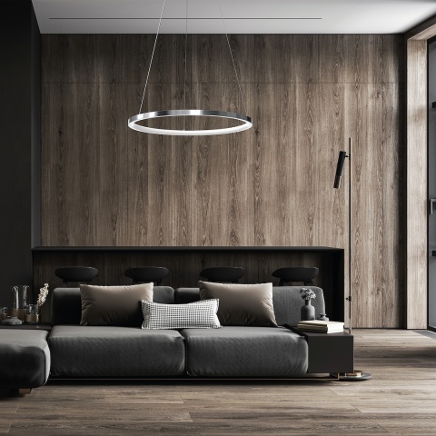 Lampa wisząca LED HOOP 27W 4000K chrom – ML1549