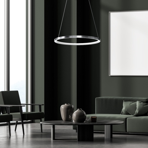 Lampa wisząca LED HOOP 27W 4000K chrom – ML1549