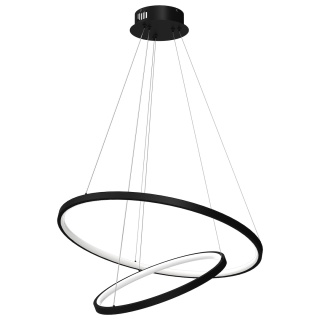Lampa wisząca LED HOOP 51W 4000K czarny MiLAGRO