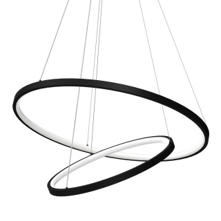 Lampa wisząca LED HOOP 51W 4000K czarny MiLAGRO