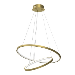 Lampa wisząca HOOP - zwis 51W LED 4000K złota 60 cm Milagro