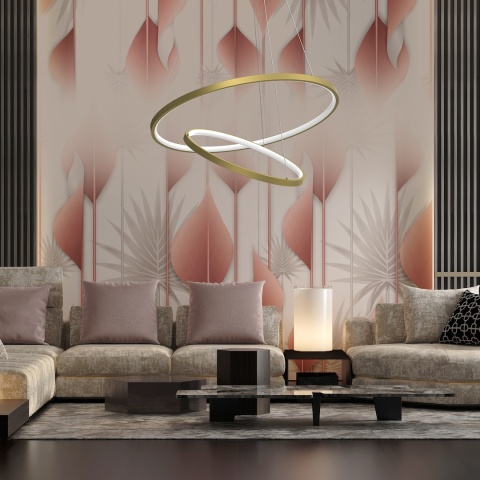 Lampa wisząca LED HOOP 51W 4000K złoty – ML1546