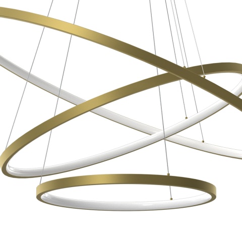 Lampa wisząca LED HOOP 93W 4000K złoty – ML1547
