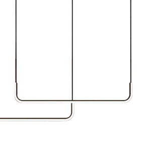 Lampa wisząca HORIZON - zwis 22W LED 4000K czarna 102 cm Milagro