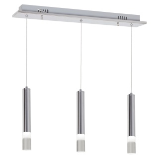 Lampa wisząca ICE - zwis 15W LED 4000K chromowana 45 cm Milagro