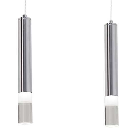 Lampa wisząca ICE - zwis 15W LED 4000K chromowana 45 cm Milagro