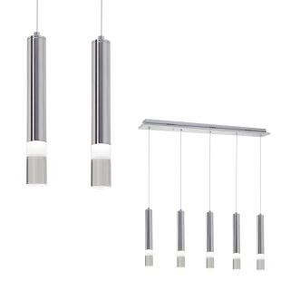 Lampa wisząca ICE - zwis 25W LED 4000K chromowana 67,5 cm Milagro