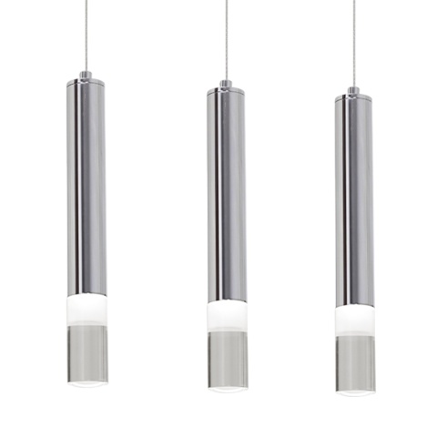 Lampa wisząca ICE - zwis 25W LED 4000K chromowana 67,5 cm Milagro