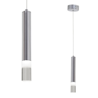 Lampa wisząca ICE - zwis 5W LED 4000K chromowana 10 cm Milagro