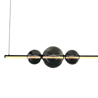 Lampa wisząca KUGEL - zwis 30W LED 4000K czarna 120 cm Milagro