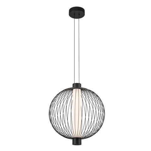 Lampa wisząca KYOTO śr. - zwis 32W LED 3000K czarna 43 cm Milagro