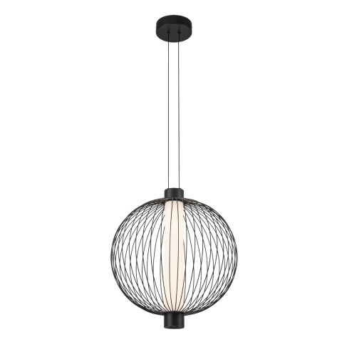 Lampa wisząca KYOTO śr. - zwis 32W LED 3000K czarna 43 cm Milagro