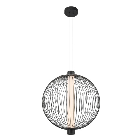 Lampa wisząca KYOTO śr. - zwis 39W LED 3000K czarna 54 cm Milagro