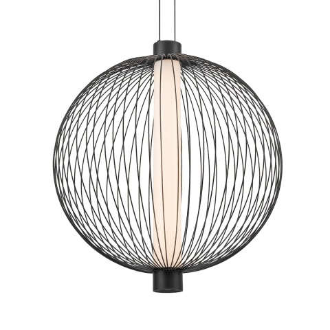 Lampa wisząca KYOTO śr. - zwis 39W LED 3000K czarna 54 cm Milagro