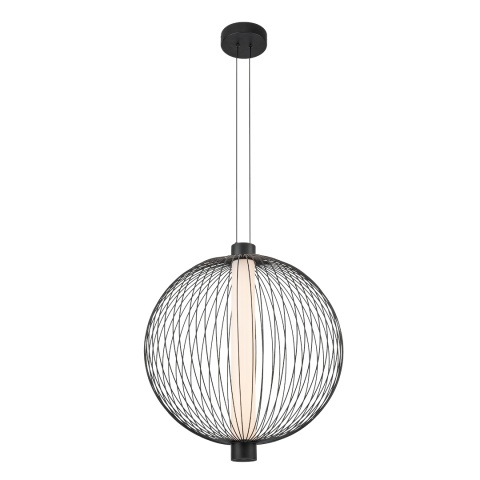 Lampa wisząca KYOTO śr. - zwis 39W LED 3000K czarna 54 cm Milagro
