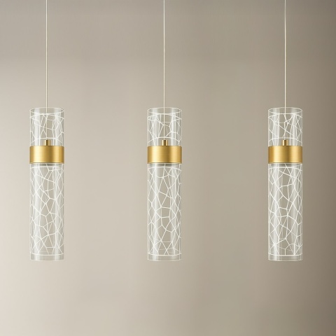Lampa wisząca LED LAGOS 24W 4000K złoty – ML2246