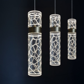 Lampa wisząca LED LAGOS 24W 4000K złoty MiLAGRO