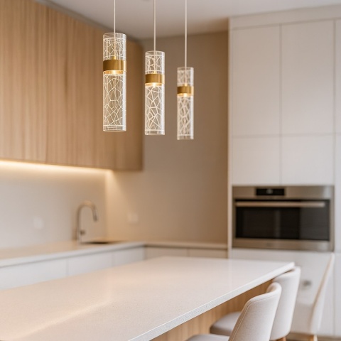Lampa wisząca LED LAGOS 24W 4000K złoty – ML2246