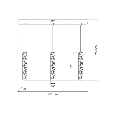 Lampa wisząca LED LAGOS 24W 4000K złoty – ML2246