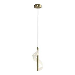Lampa wisząca LARGO - zwis 10W LED 4000K złota 14 cm Milagro