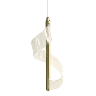 Lampa wisząca LARGO - zwis 10W LED 4000K złota 14 cm Milagro