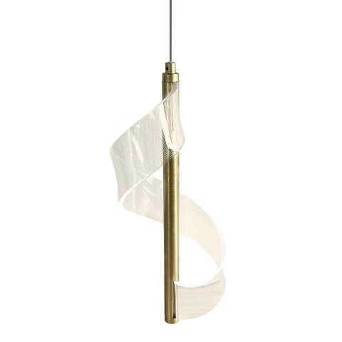 Lampa wisząca LARGO - zwis 10W LED 4000K złota 14 cm Milagro