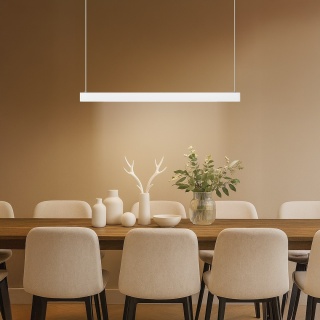 Lampa wisząca LINEA - zwis 36W LED 3000-4000-5700K biała 120 cm Milagro