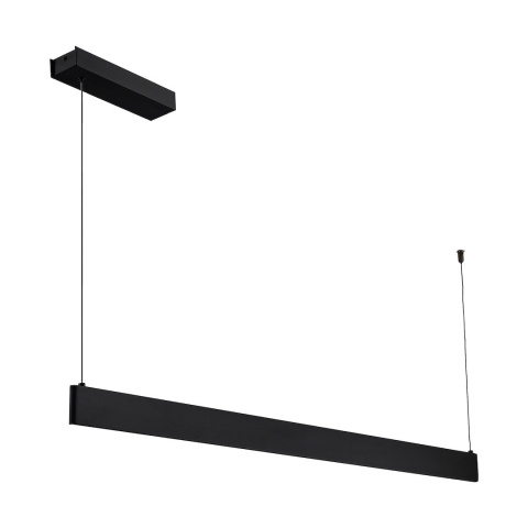 Lampa wisząca LINEA - zwis 36W LED 3000-4000-5700K czarna 120 cm Milagro
